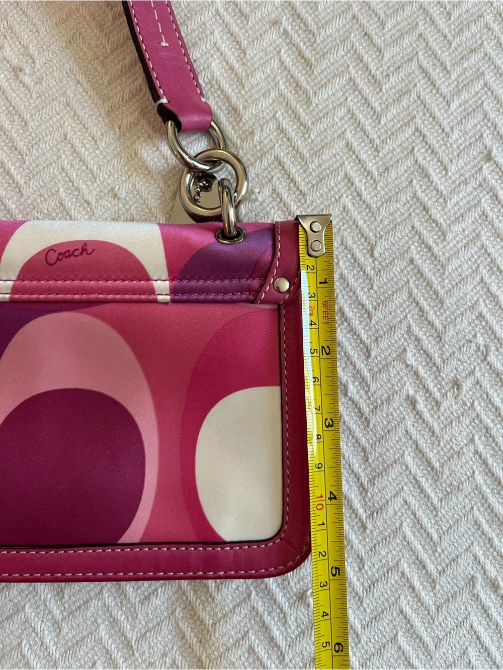 Coach Y2K Pink Optic Satin Bag